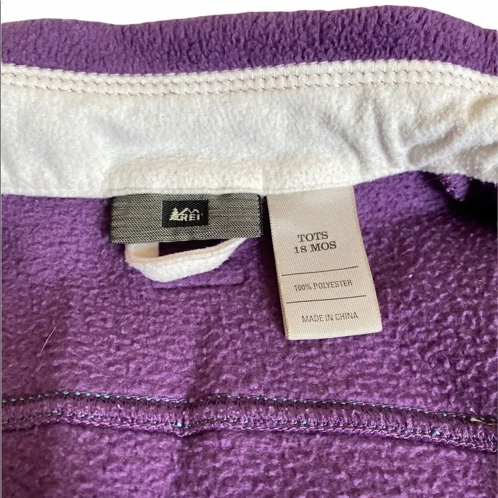 REI Purple Fleece Vest Size 18 Months